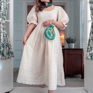 White embroidery dress